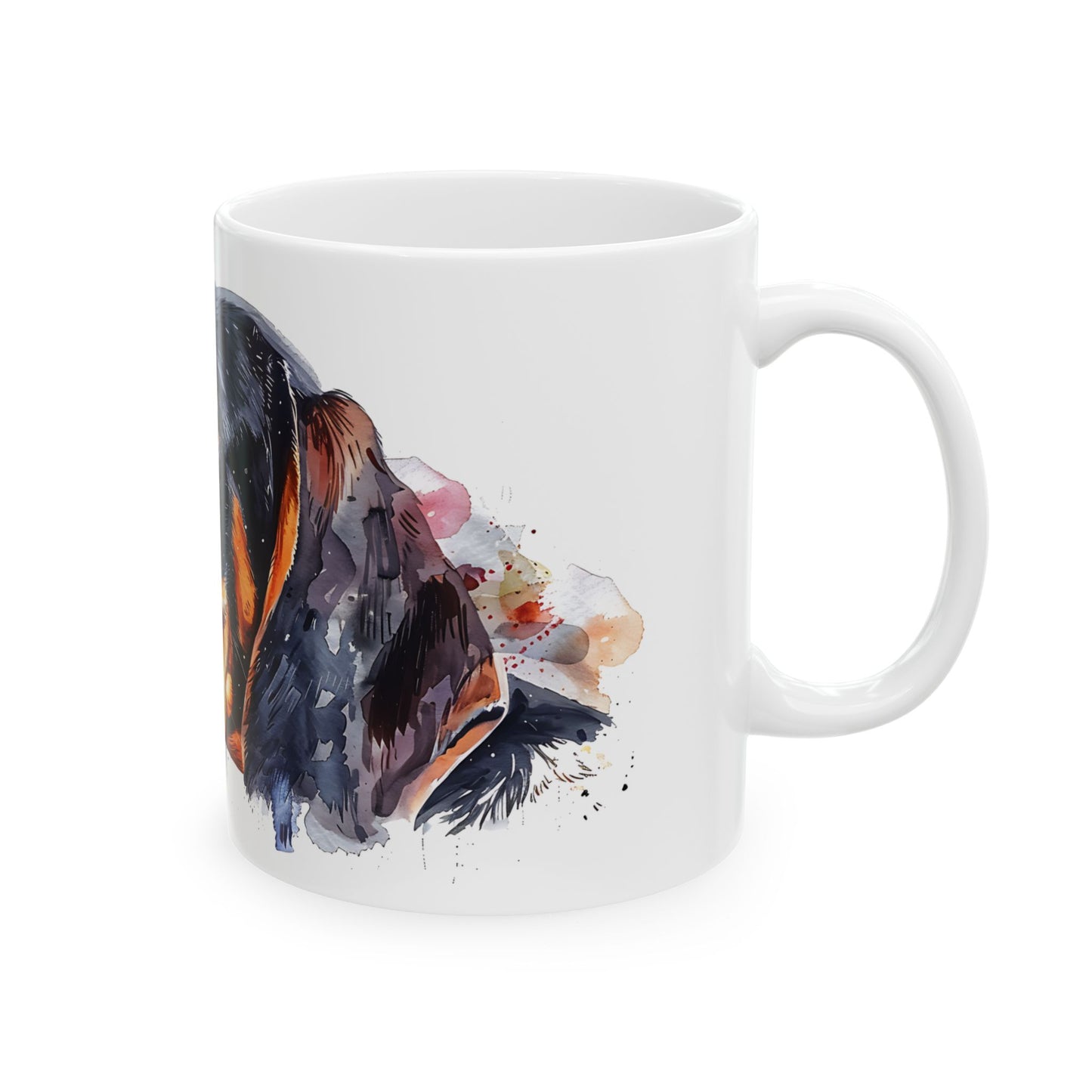 Black and Tan Coonhound Ceramic Mug