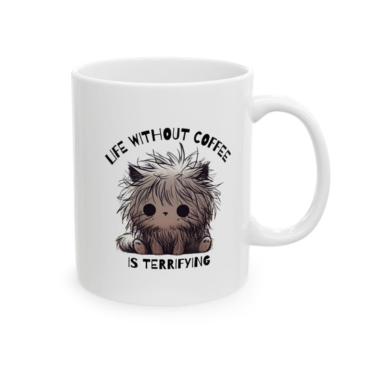 "Life without coffee" Cat Ceramic Mug
