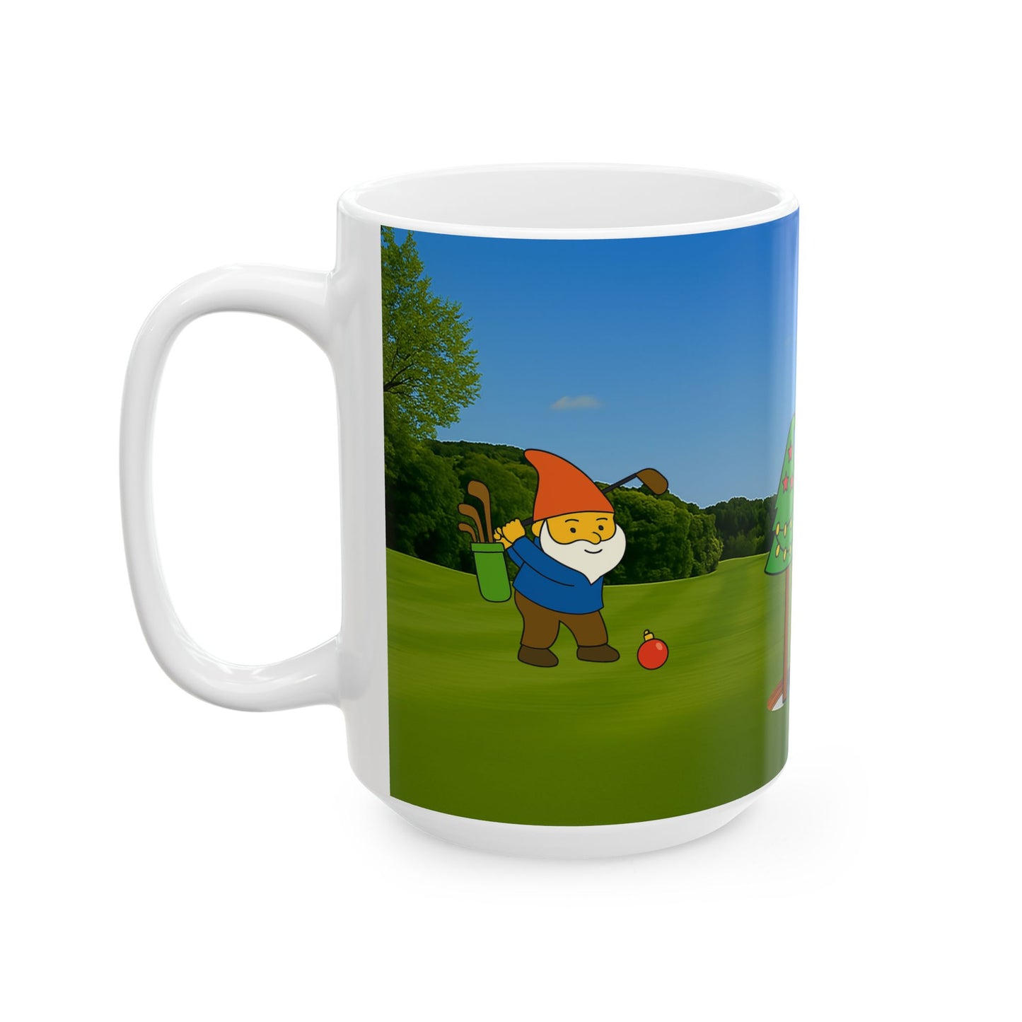 Gnomes playing Golf Mug