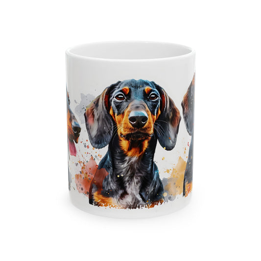Dachshund Ceramic Mug.