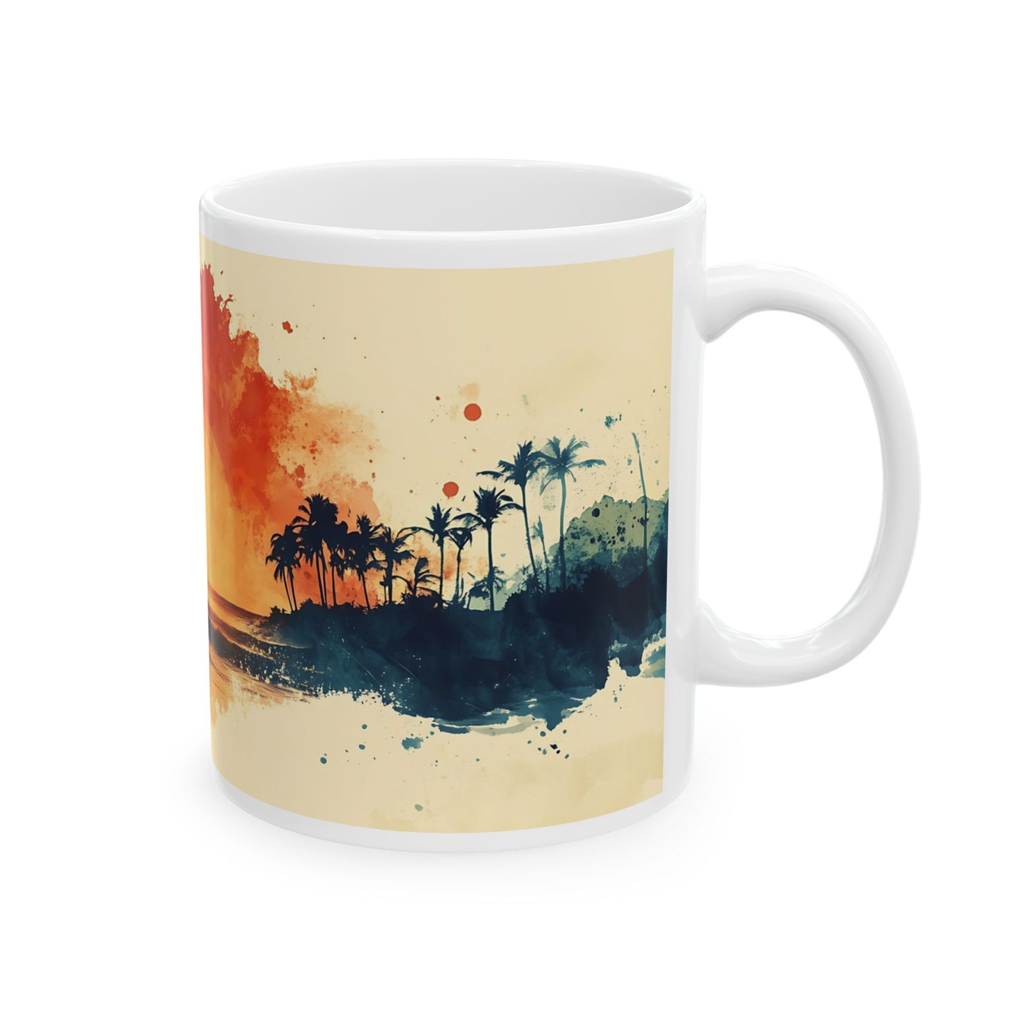 Sunset Surfing Ceramic Mug