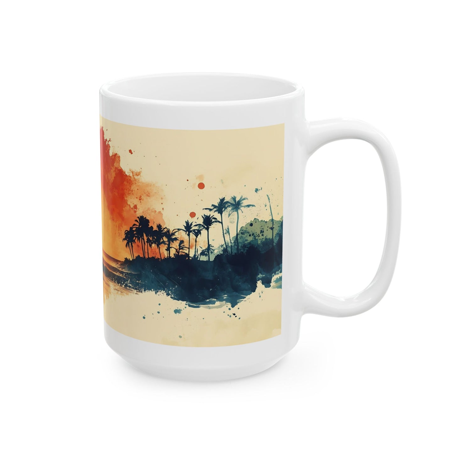 Sunset Surfing Ceramic Mug