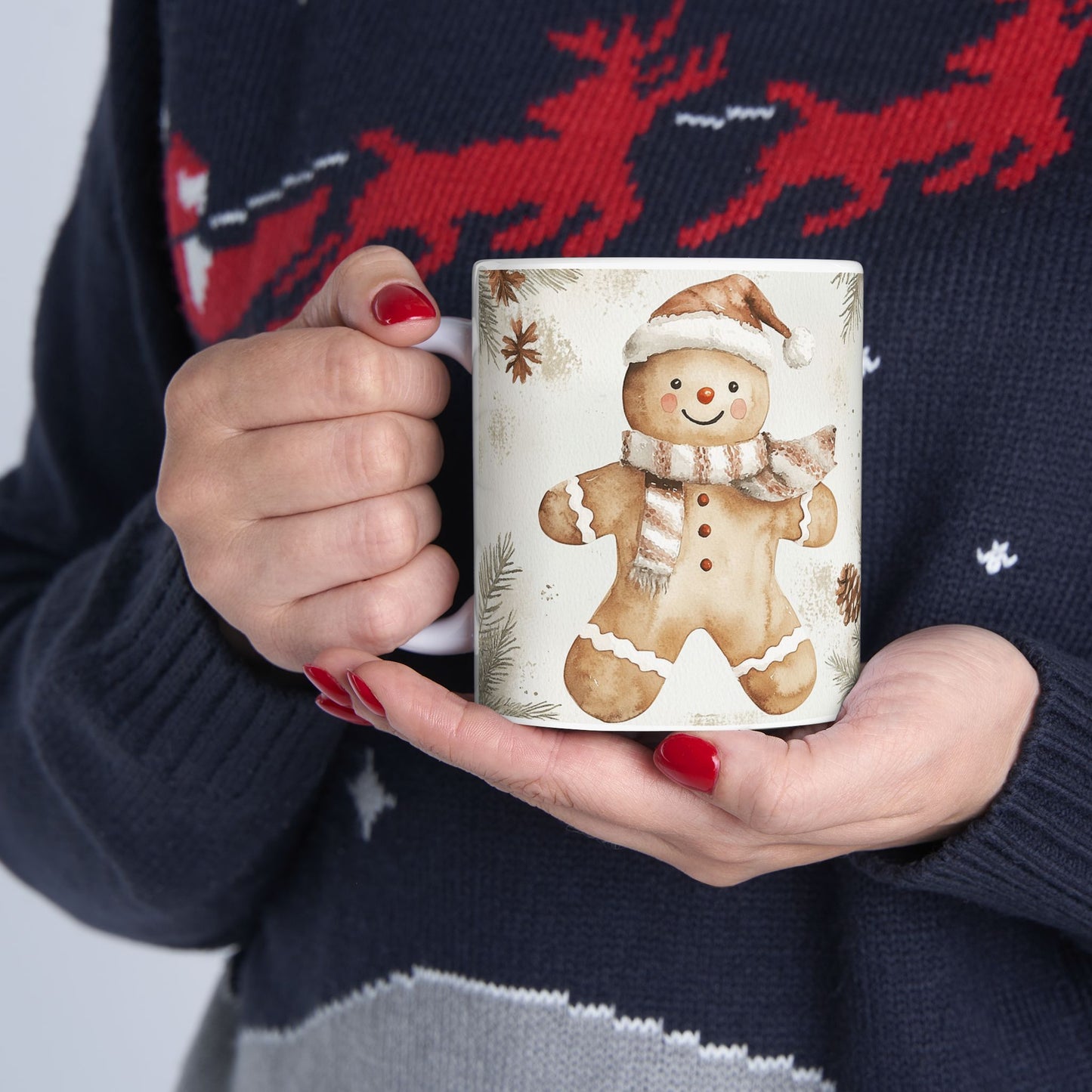 Gingerbread Christmas Mug