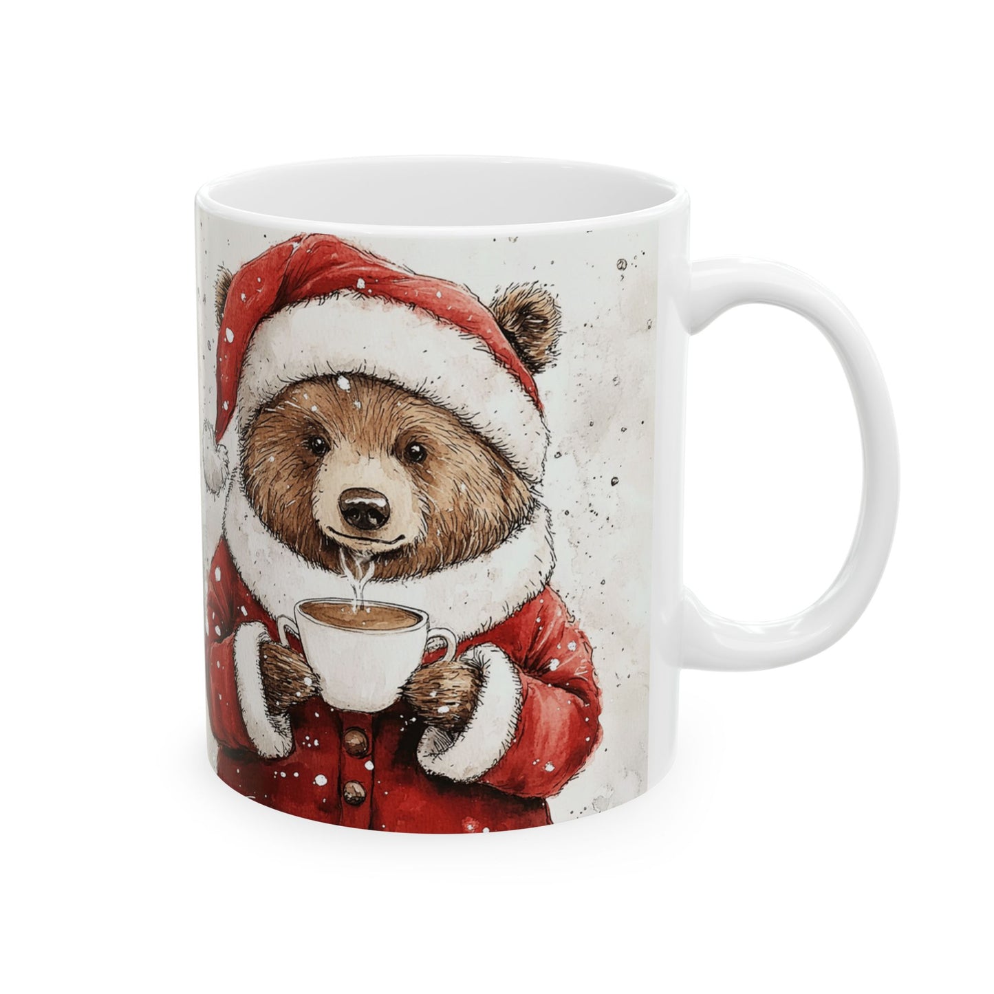 Festive Bear Ceramic Mug