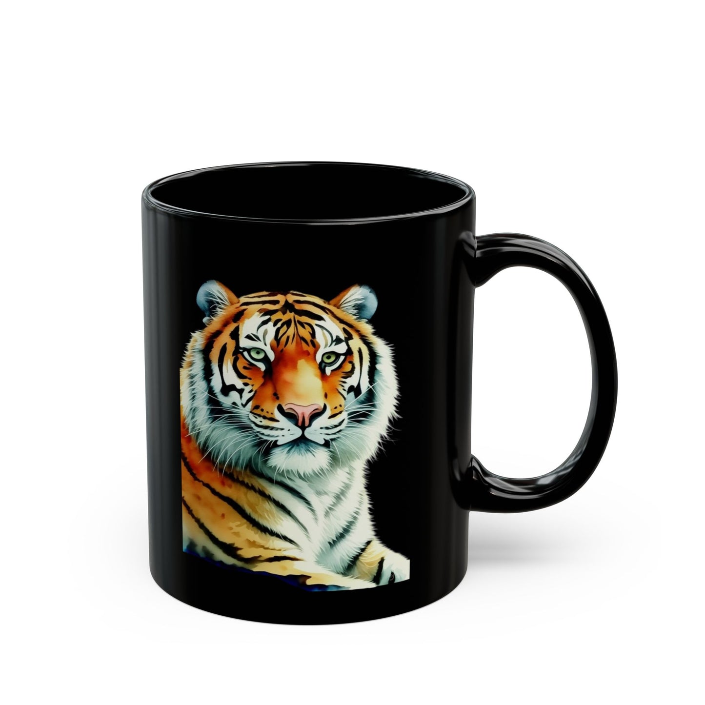 Majestic Tiger Black Mug
