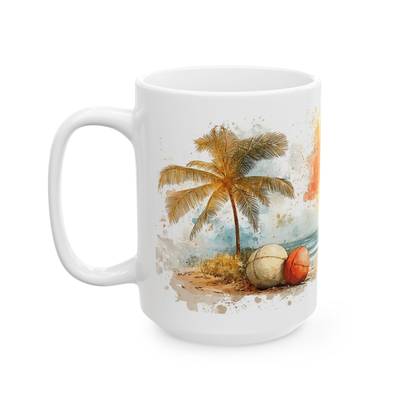 Beach Sunset Ceramic Mug