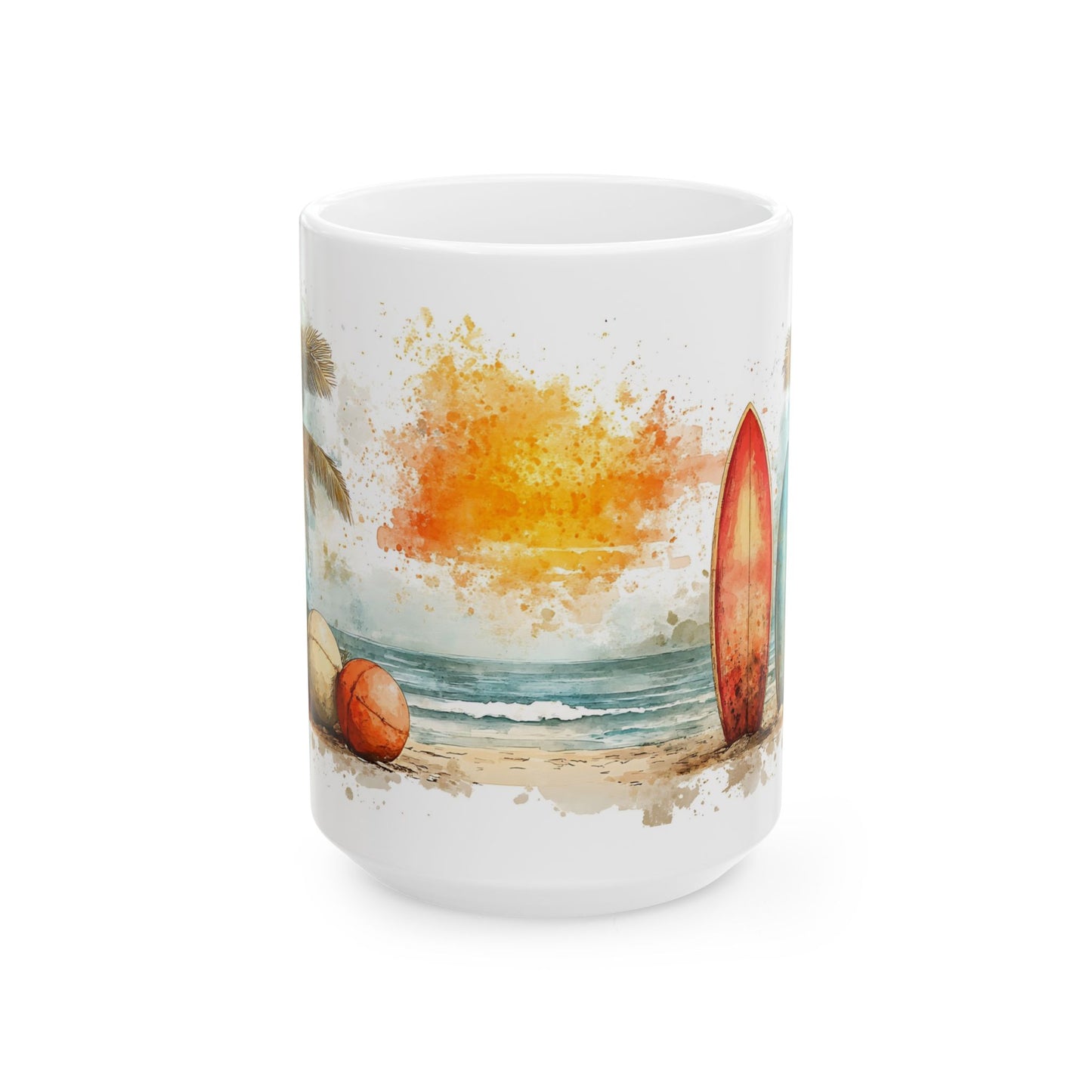 Beach Sunset Ceramic Mug