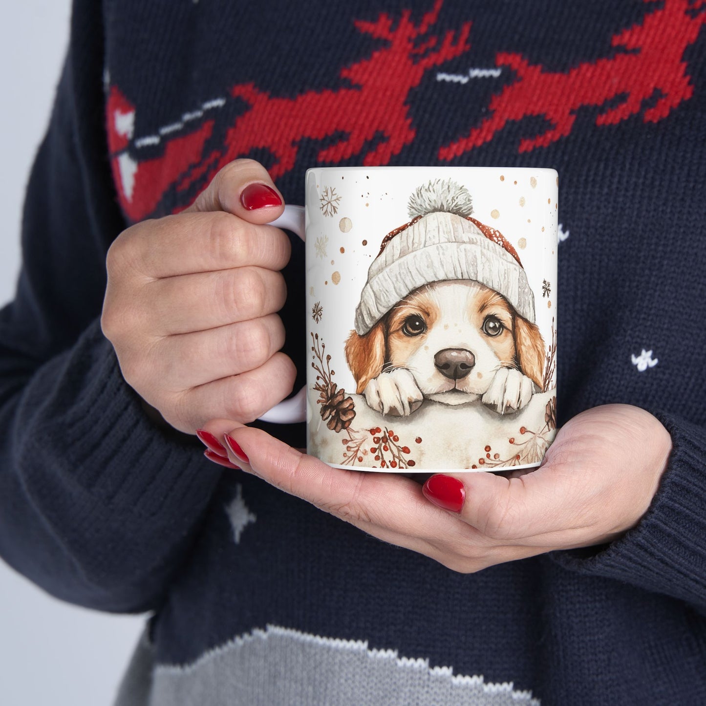Cozy Christmas Dog Mug