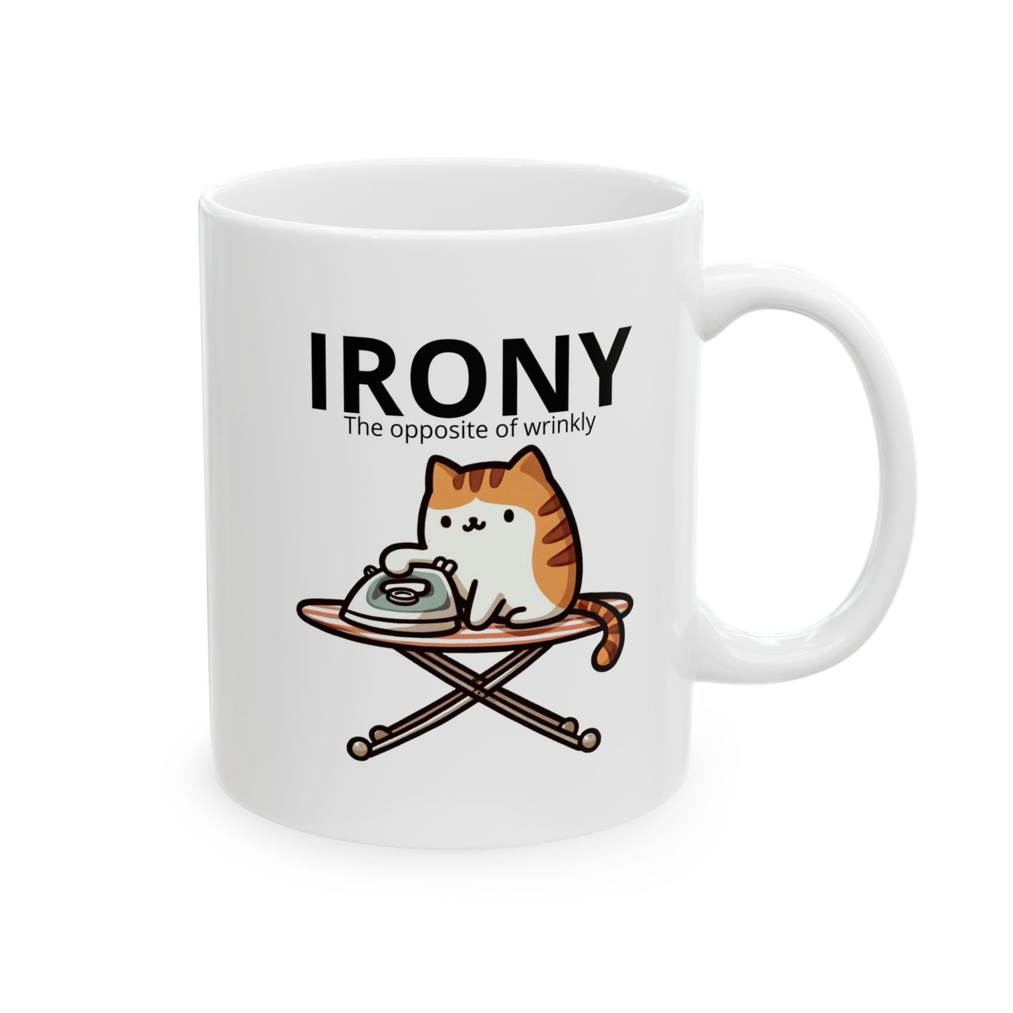 "Irony" Cat Mug