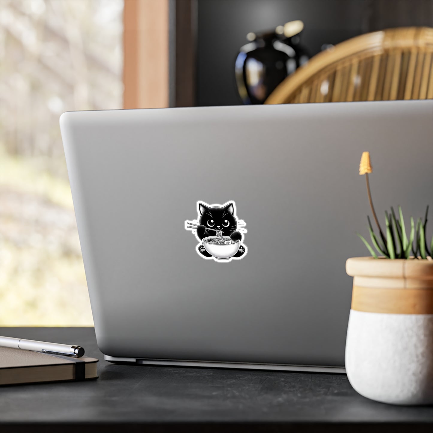 Noodle Cat Vinyl Decal