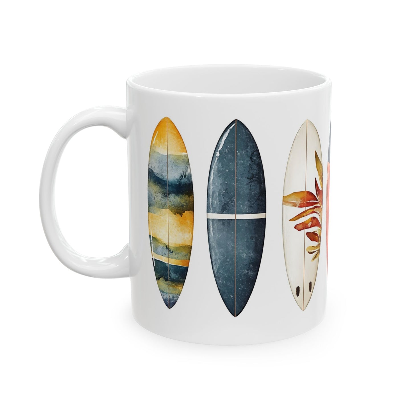 Surfboard Ceramic Mug