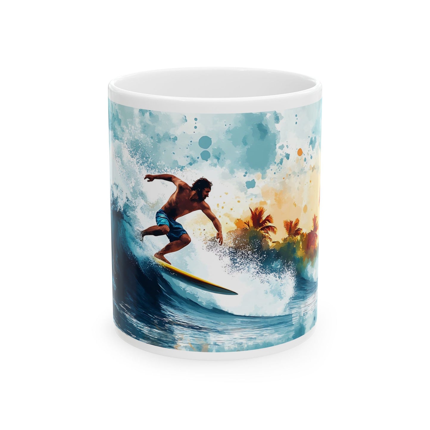 Surfing Adventure Ceramic Mug