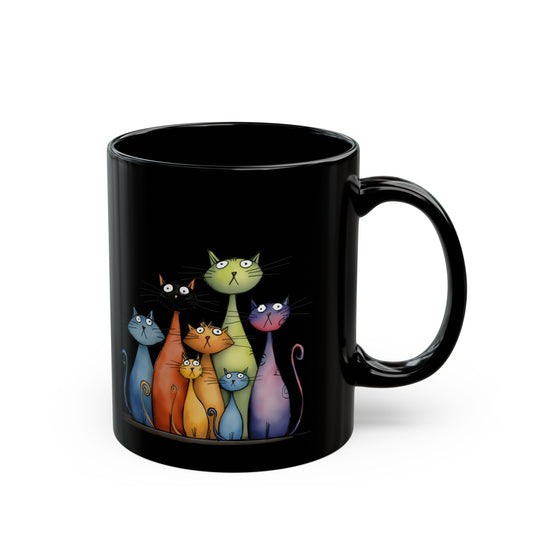 Colorful Cat Parade Mug
