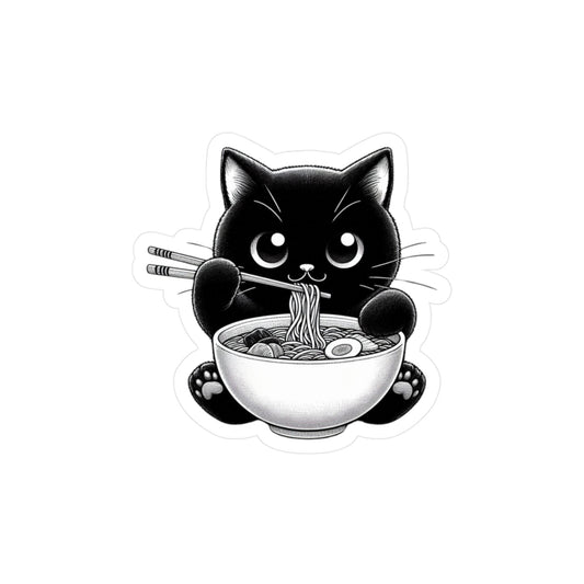 Noodle Cat Vinyl Decal