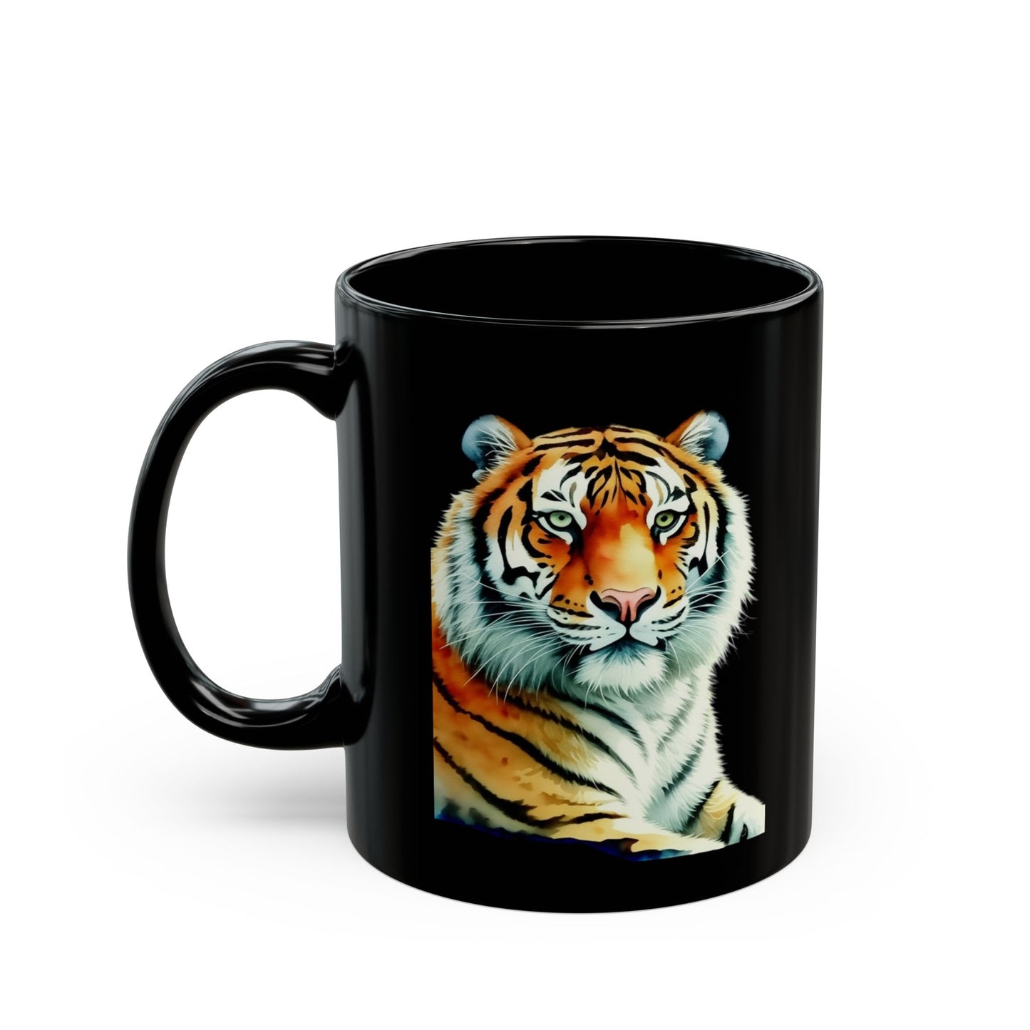 Majestic Tiger Black Mug