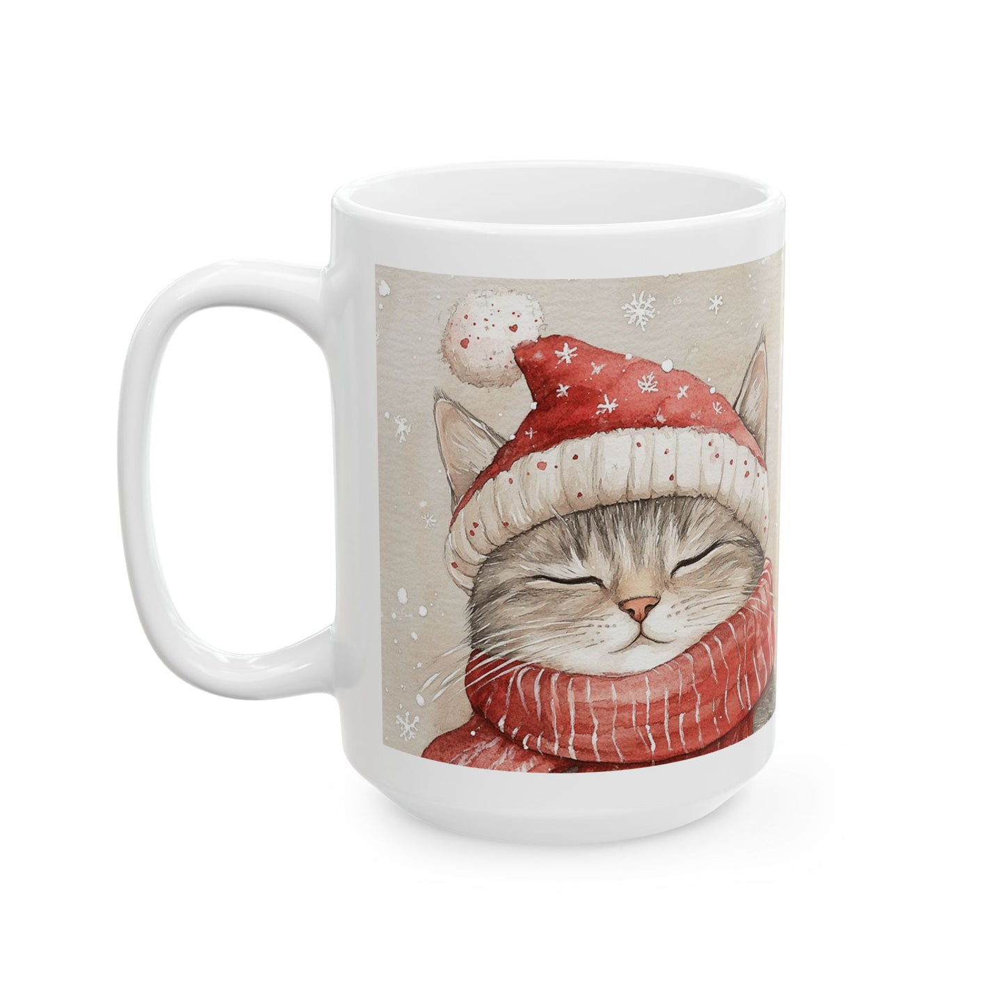 Cozy Christmas Cat Mug