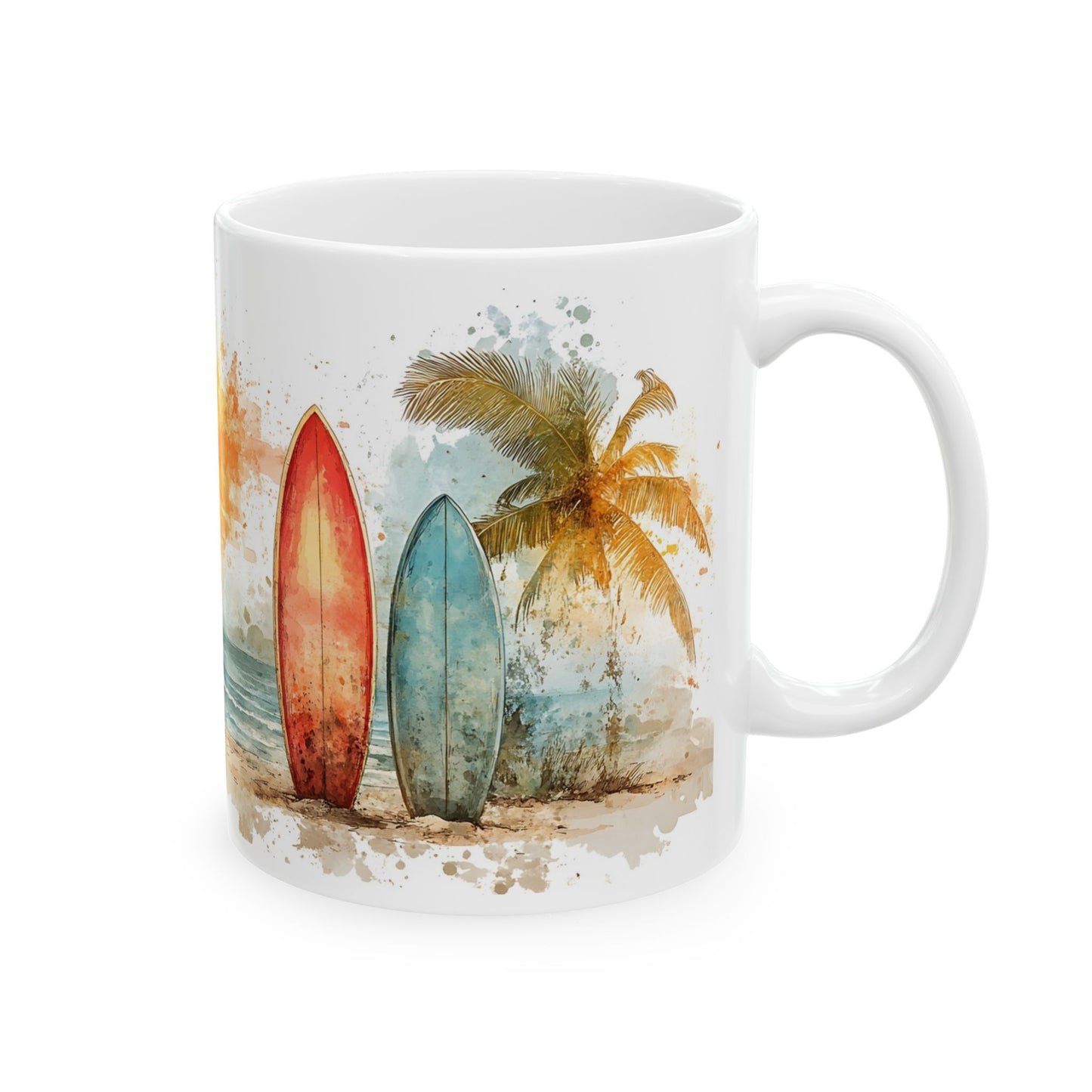 Beach Sunset Ceramic Mug