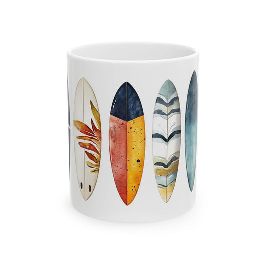 Surfboard Ceramic Mug