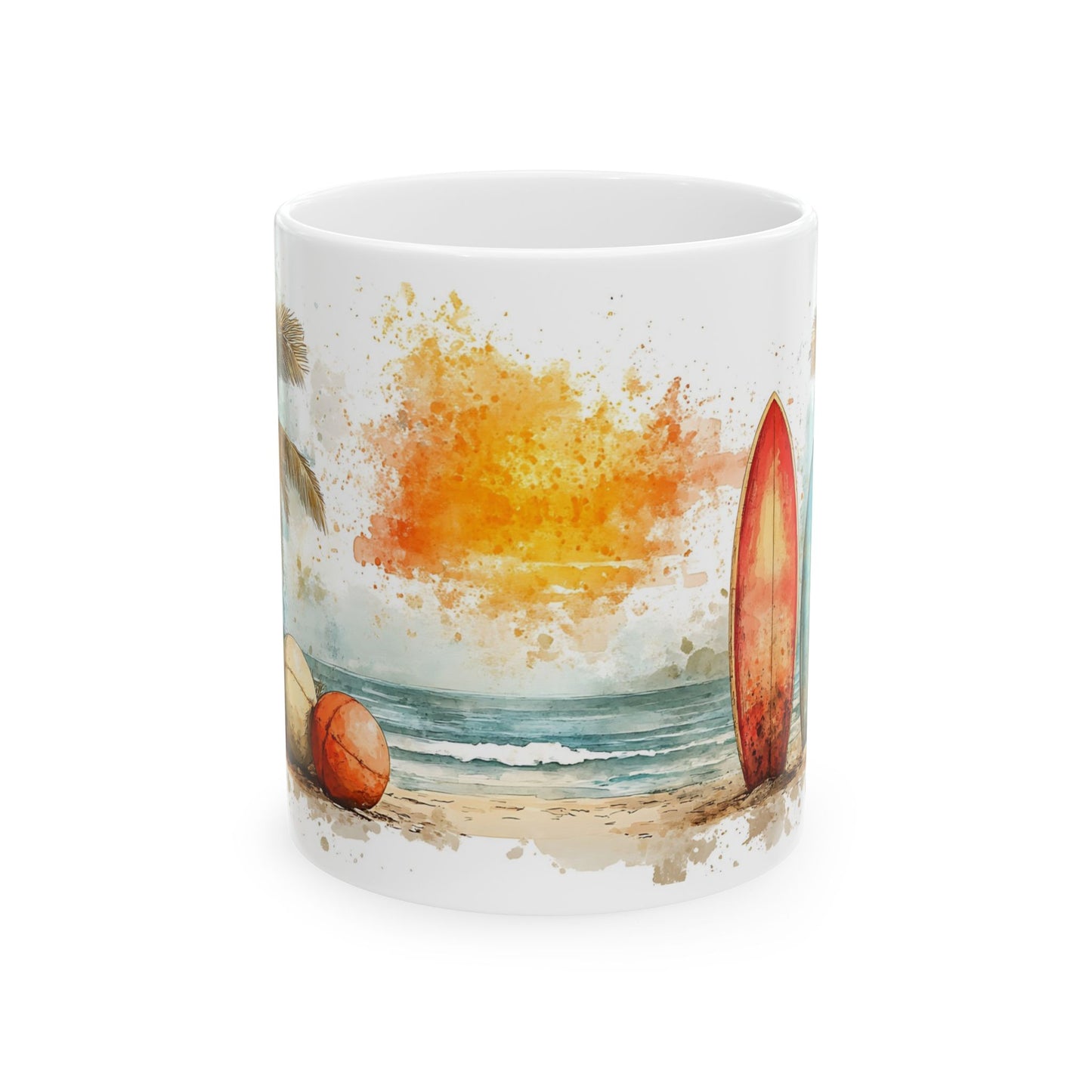 Beach Sunset Ceramic Mug