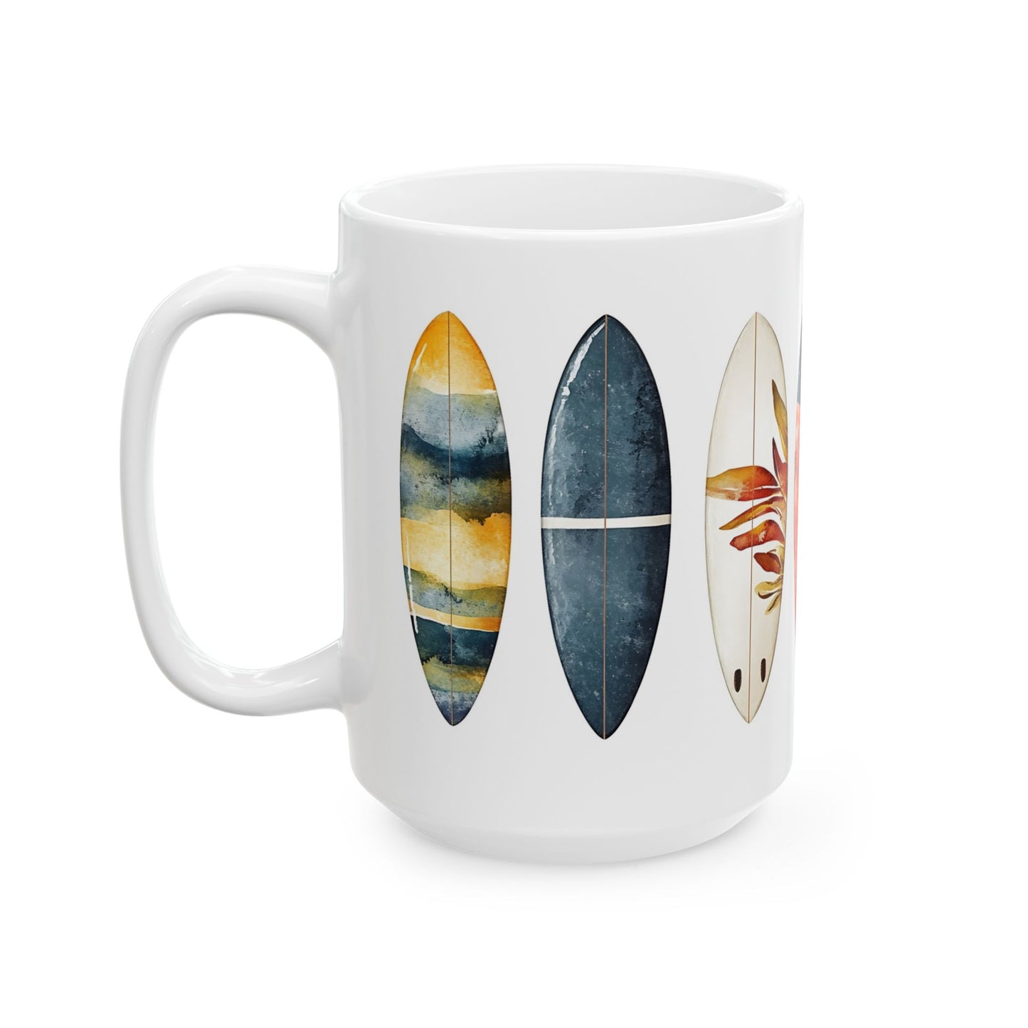 Surfboard Ceramic Mug