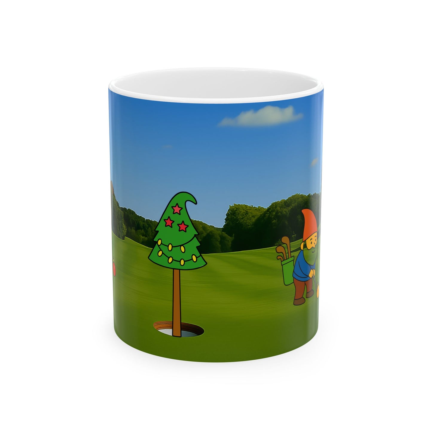 Gnomes playing Golf Mug