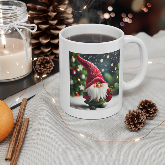 Festive Santa Mug, Holiday Coffee Cup, Christmas Gift, Winter Beverage Mug, Cute Santa Decor