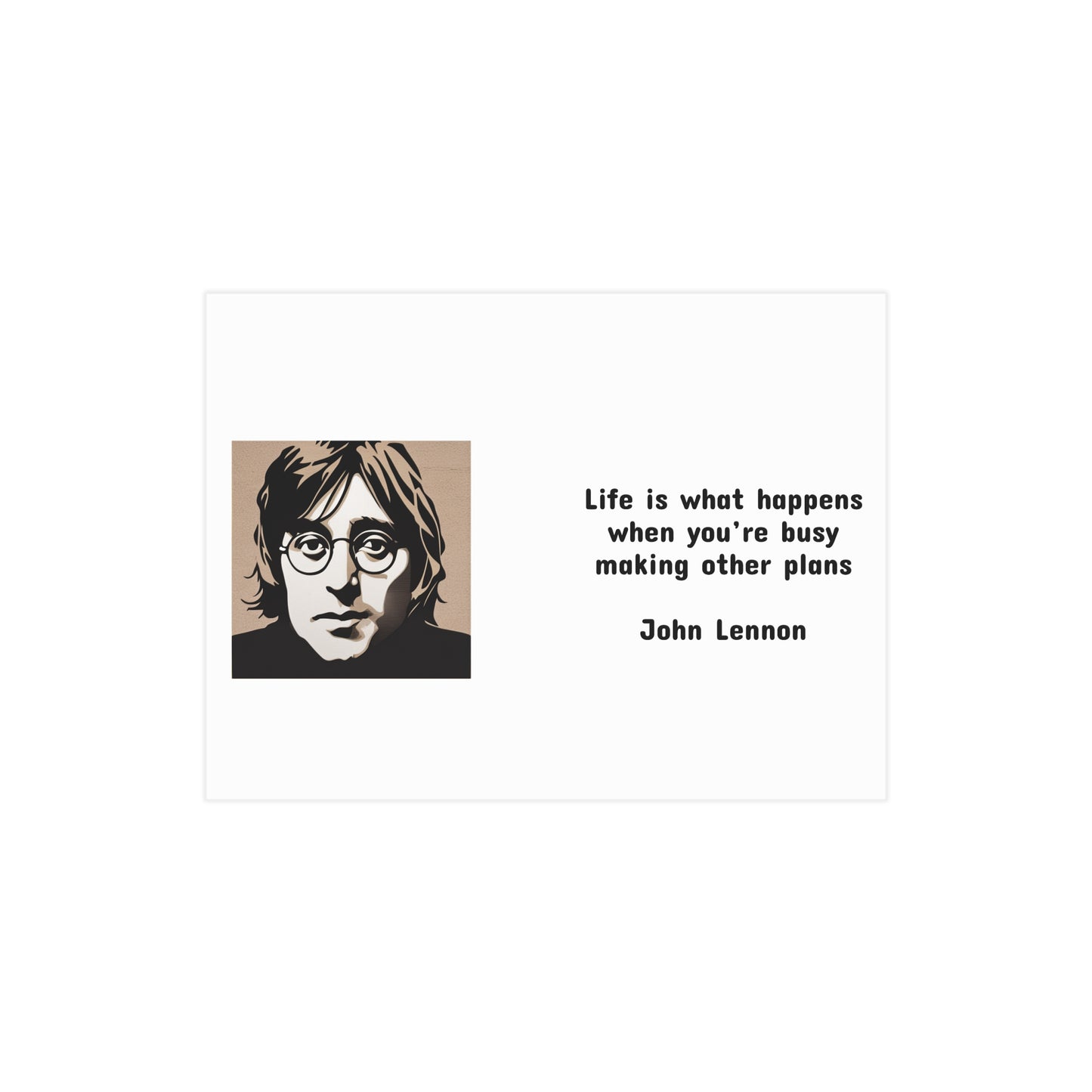 John Lennon Quote "Life is what happens..." Mug